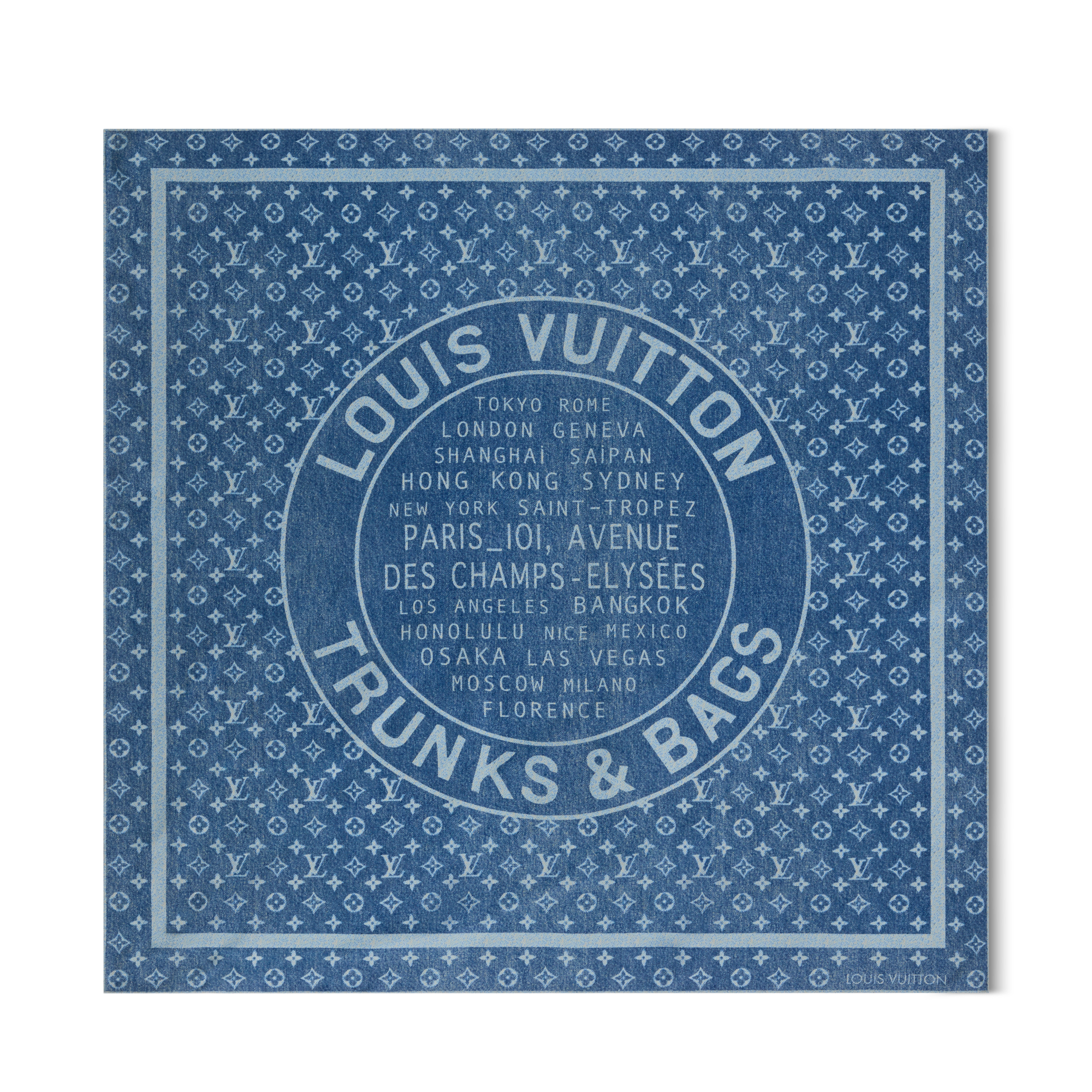 LV Denim Stamp Square 90 S00 - Accessories M98013 | LOUIS VUITTON